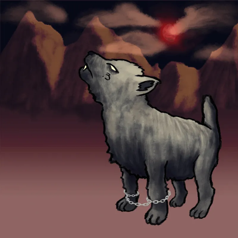 if she falls for fenrir (original sketch)